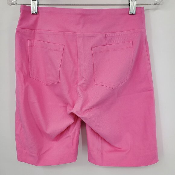 NWT J. Mclaughlin Maisie Carnation Pink Women's Pull On Summer Preppy Shorts 2 - Picture 3 of 4